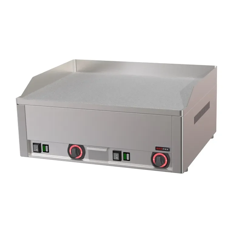 Paiement Sécurisé Plaque de cuisson professionnelle triphasée 65x48 cm chrome durable plaque lisse à poser