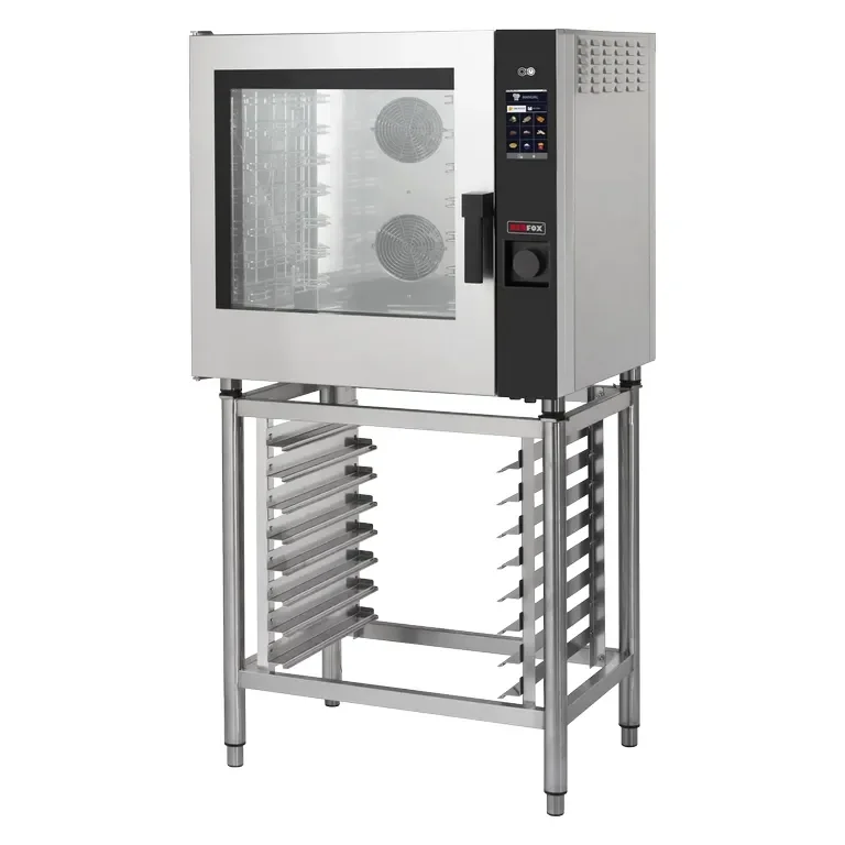 Satisfait Ou Remboursé Four à convection prof électrique 7 gn 1/1 126 kw à injection tactile lavage auto porte gauche