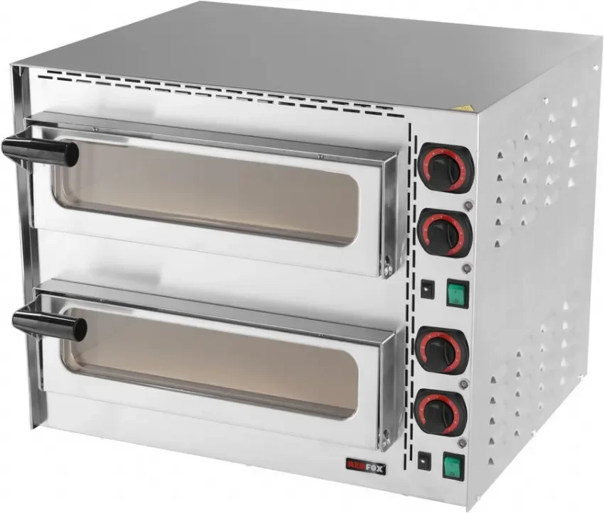 Meilleur Choix Four à pizza de restauration professionnel à deux étages 2 pizzas diametre 35 cm