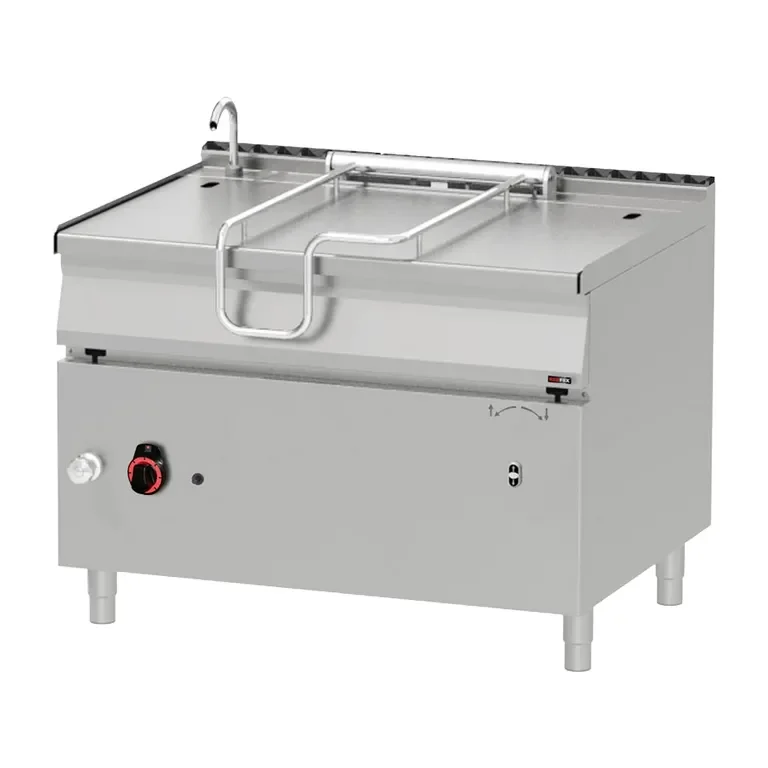 Quantité Limitée Sauteuse basculante professionnelle auto à gaz cuve 120 l fond en acier
