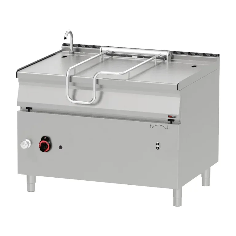 Sauteuse basculante professionnelle auto à gaz cuve 120 l fond en inox Achetez Aujourd’hui