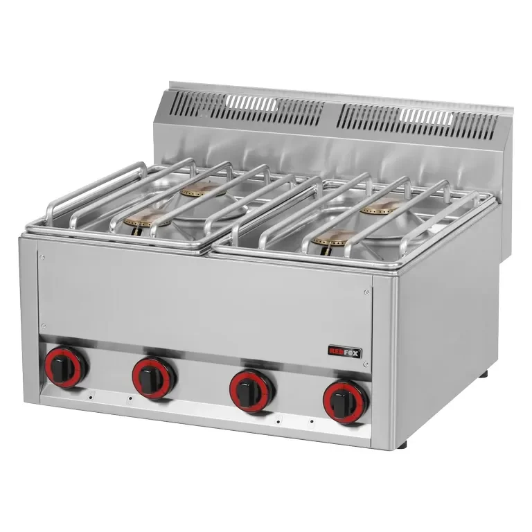 Meilleur Prix Cuisinière professionnelle à gaz 4 feux 18 kw à poser