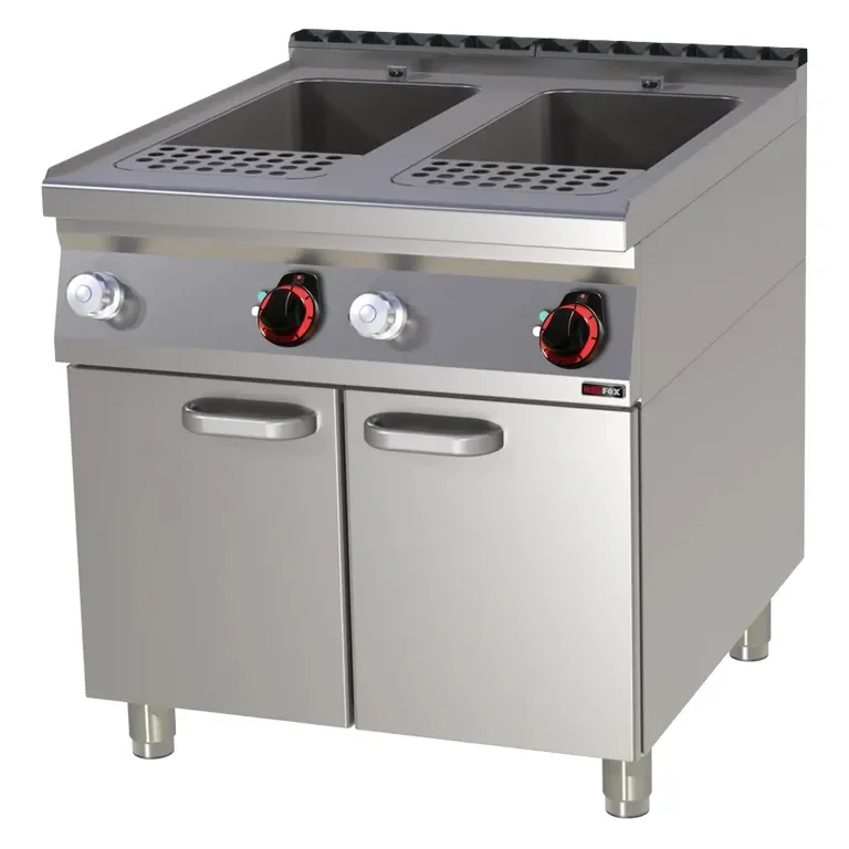 Cuiseur à pâtes pro double cuve 33 + 33 l avec soubassement Authentique