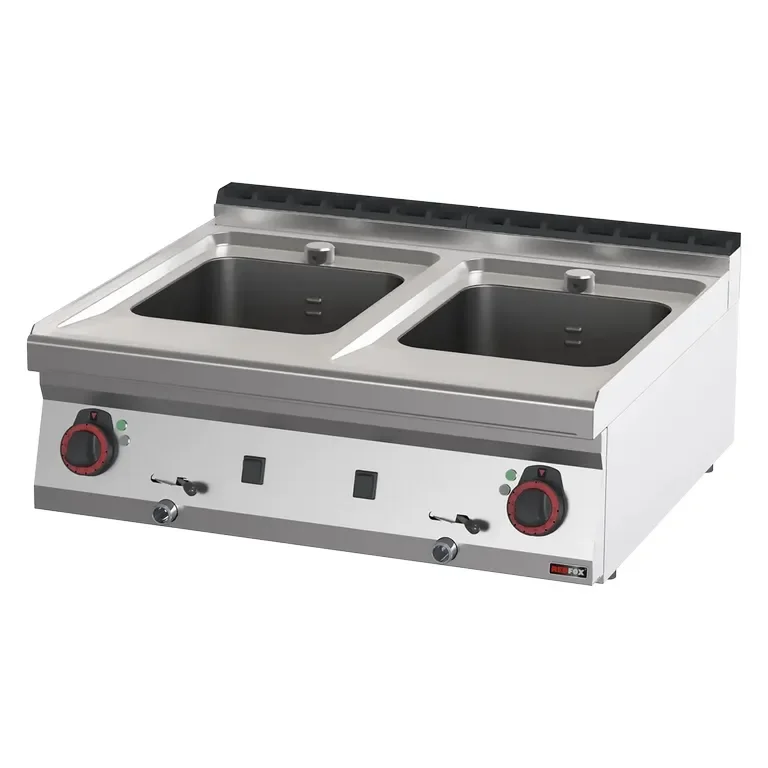 Cuiseur à pâtes professionnel triphasée double cuve 16 + 16 l à poser Acheter En Ligne
