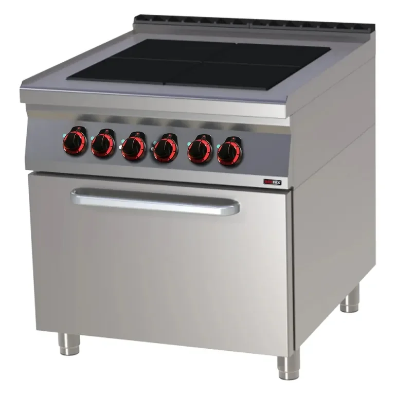 Cuisinière professionnelle électrique 4 feux 2,5kw sur four à air Prix Cassé