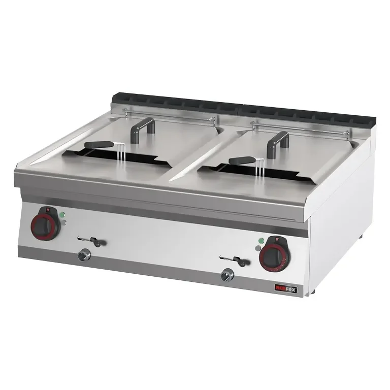 Friteuse professionnelle double cuve 13+13 l triphasée à poser Vente Flash