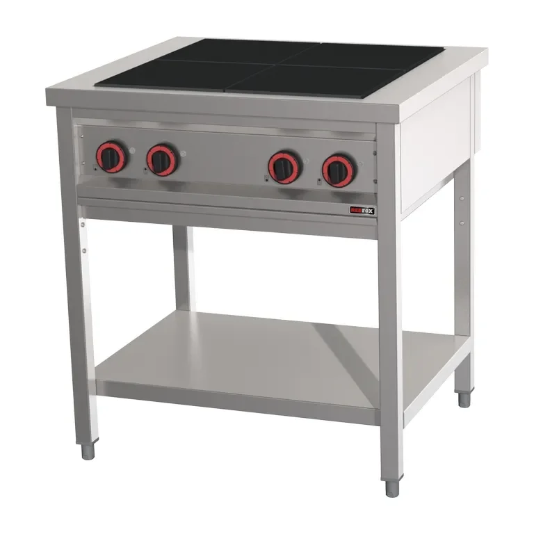 Cuisinière professionnelle 4 feux avec soubassement Prix Réduit