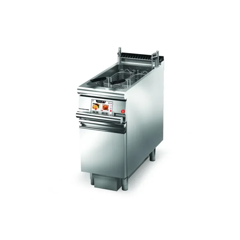 Meilleur Choix Friteuse sur coffre professionnelle électrique filtrage huile + levage panier - 22l -400x900x870