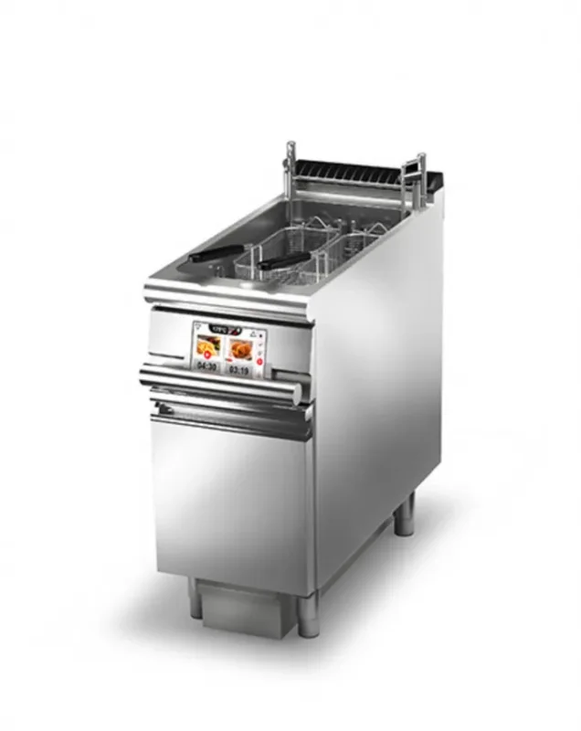 Prix Choc Friteuse sur coffre professionnelle électrique levage panier - 22l -400x900x870