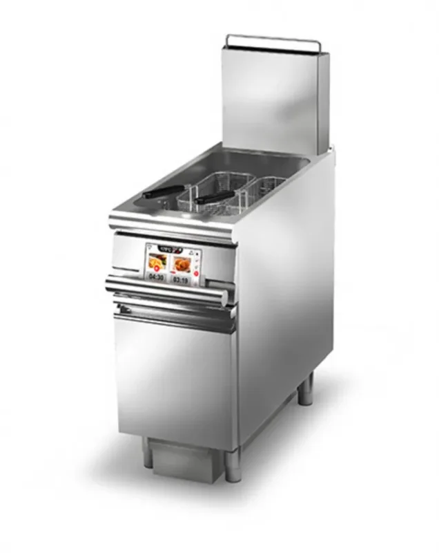 Friteuse professionnelle sur coffre gaz - 23l -400x900x870 Meilleur Prix