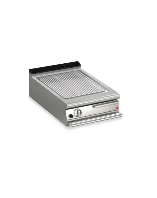 Plancha gaz professionnelle rainurée 505x660 Expédition Rapide