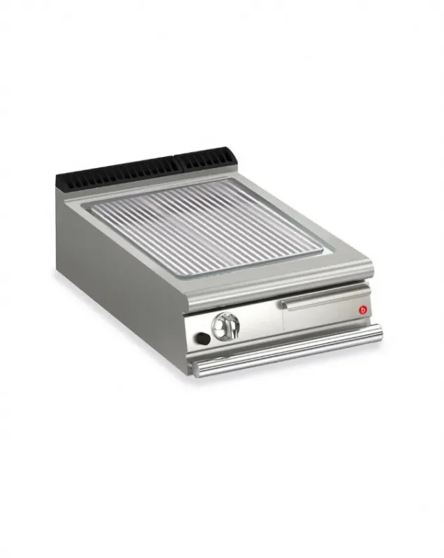 Meilleur Choix Plancha gaz professionnelle rainurée 505x660