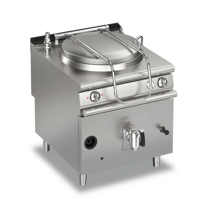 Must-Have Marmite cuisine professionnelle gaz sur coffre avec chauffe indirecte - 150l