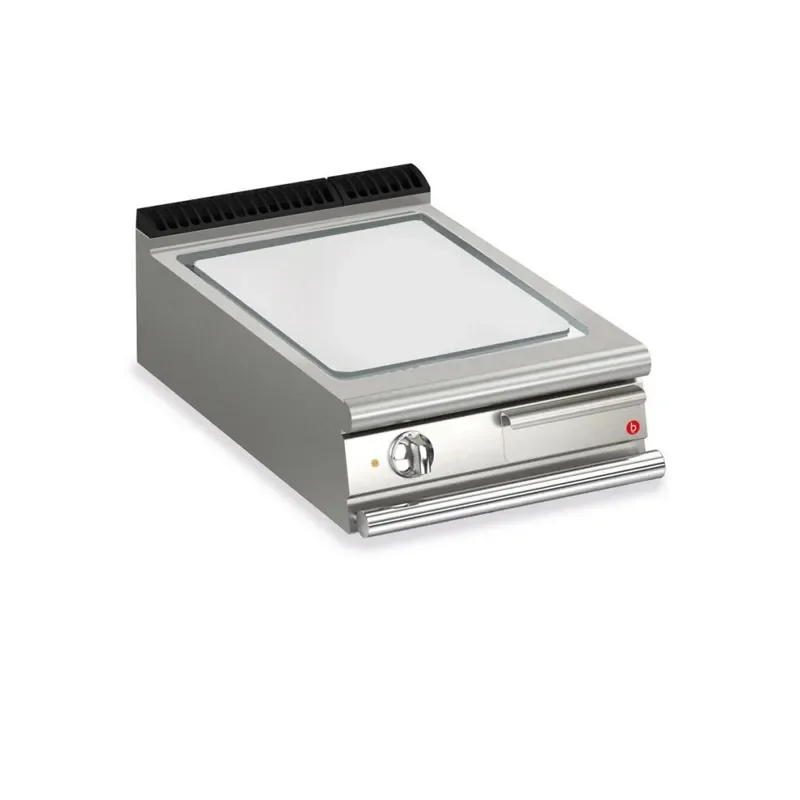 Must-Have Plancha gaz professionnelle aisi430 rainurée 505x660