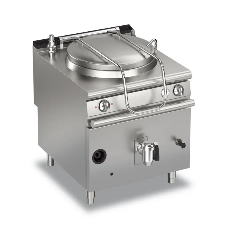 Marmite professionnelle gaz sur coffre avec chauffe indirecte - 50l Prix Promo