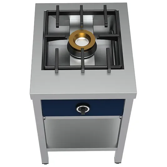 Produit De Marque Cuiseur à crêpes gaz avec brûleur 8 kw - 500 x 600 x 850 mm