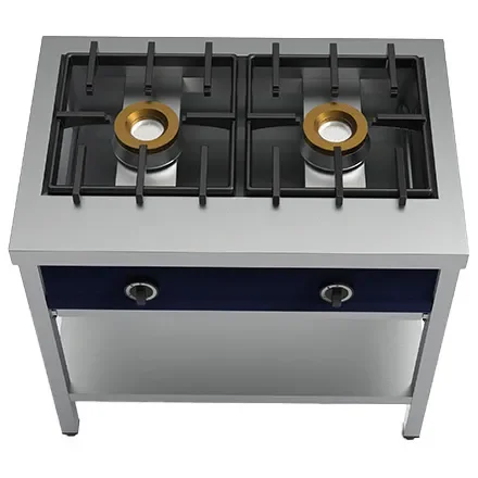 Populaire Cuiseur de crêpes gaz 2 brûleurs puissance 16 kw -900 x 600 x 850 mm