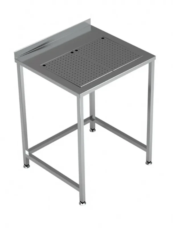 Offre Exclusive Plan de travail professionnel avec bac d'égouttage intégré 700x650 mm