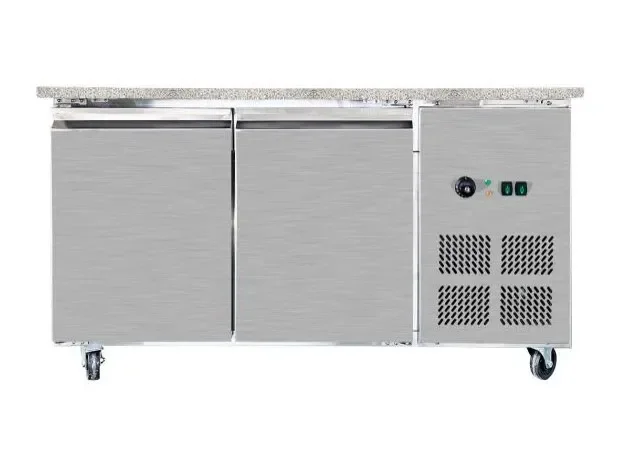 Comptoir bain marie granit avec vitrine verticale - 4 gn1/1 Soldes