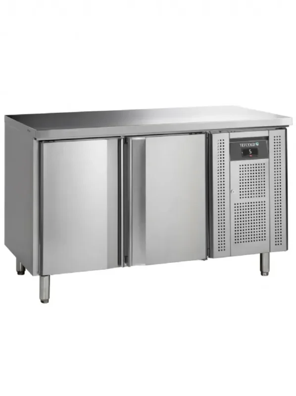 Table réfrigérée de comptoir professionnelle en acier inoxydable avec 2 portes gn 1/1 Petit Prix