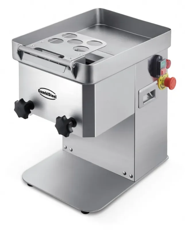 Trancheur à viande professionnel en inox avec capacité de 250 kg/h 230v Meilleure Vente
