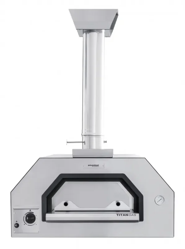 Dernière Chance Four gaz à pizza professionnel inox 1 chambre 4 pizzas 35 cm