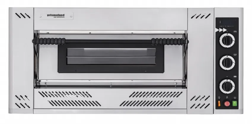 Four à pizza gaz professionnel 1 chambre 6 pizzas 30 cm avec lumière interne Livraison Express