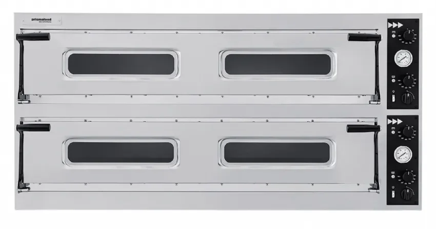 Four à pizza électrique 2 chambres 9 pizzas 35 cm 5 plaques 40x60 cm Nouveauté