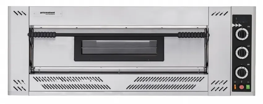 Seulement Aujourd’hui Four gaz à pizza professionnel large inox 1 chambre 9 pizzas 35 cm
