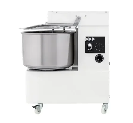 Vente Directe Pétrin à spirale professionnel inox triphasé à 2 vitesses avec minuteur - 48 litres