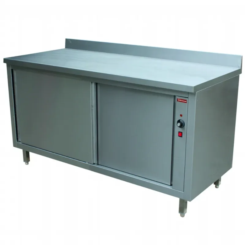 Prix Cassé Armoire murale chauffante professionnelle inox 2 portes coulissantes - 1400x700x880/900 mm