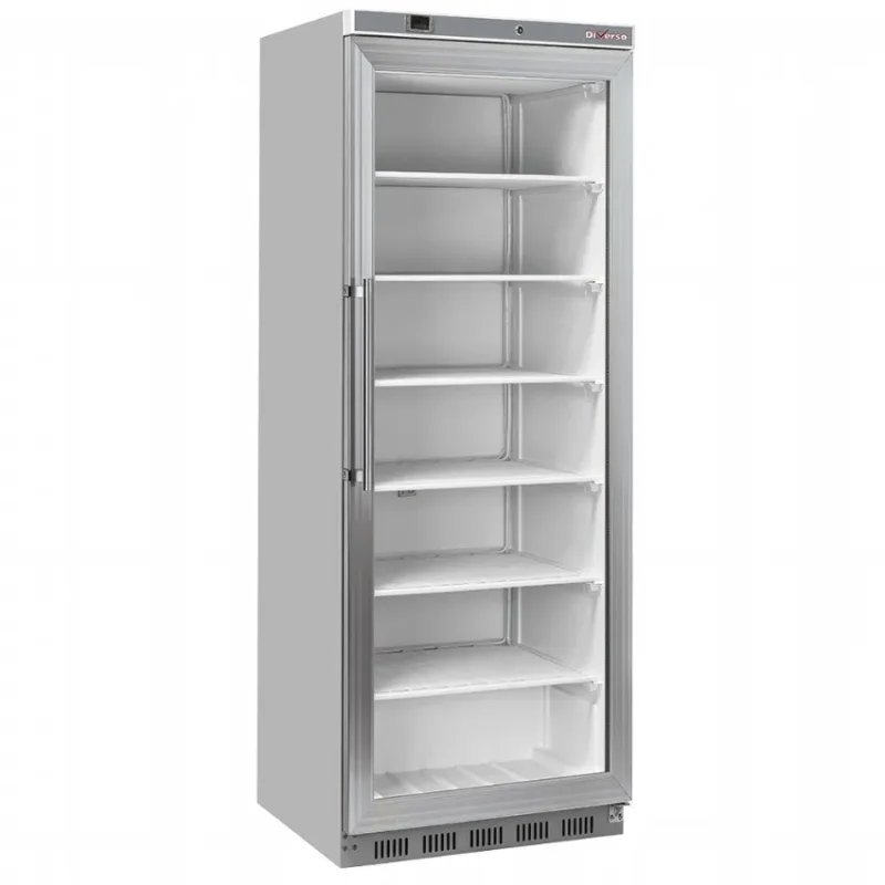 Armoire congélateur professionnelle inox 1 porte vitrée – 400 litres Meilleur Choix