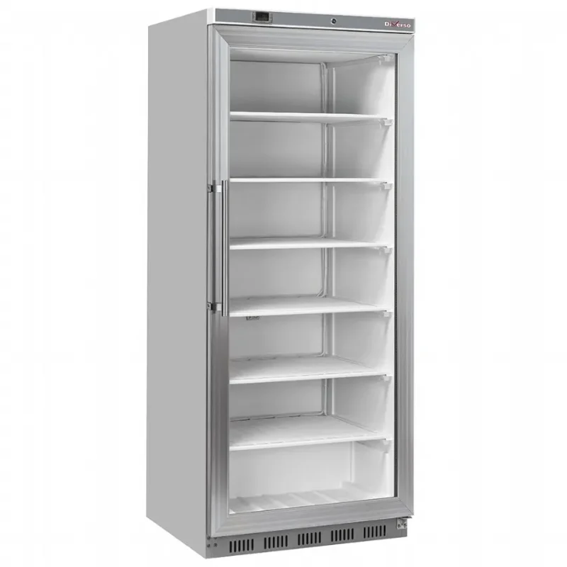 Offre Exclusive Armoire congélateur professionnelle inox 1 porte vitrée – 600 litres
