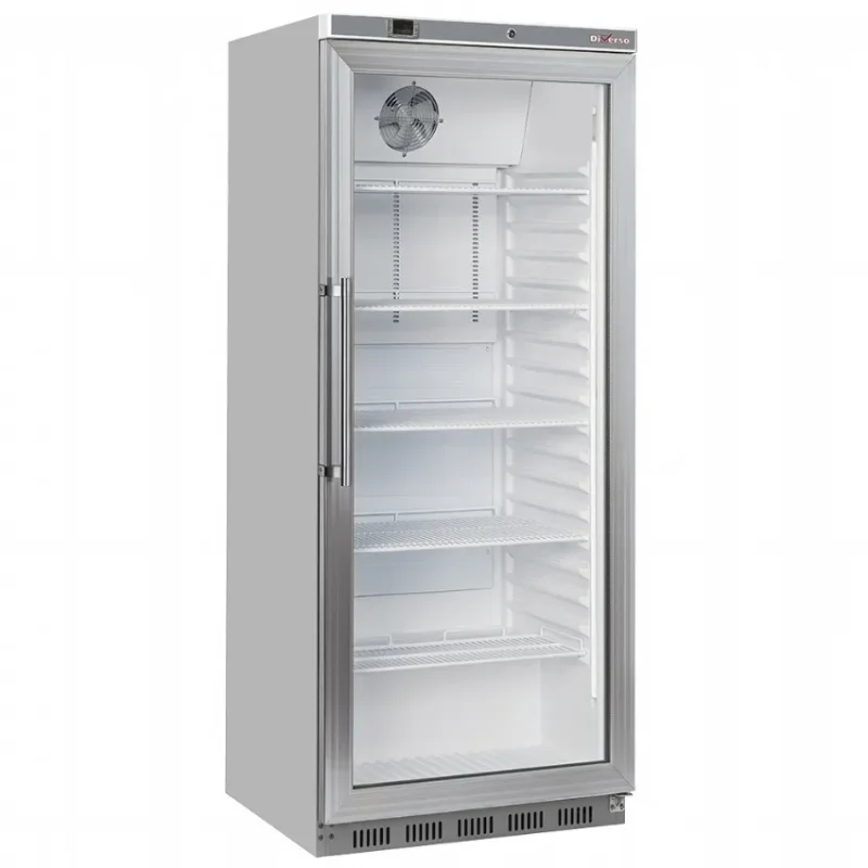 Armoire réfrigérée professionnelle inox gn 2/1 1 porte vitrée – 600 litres Commander Vite