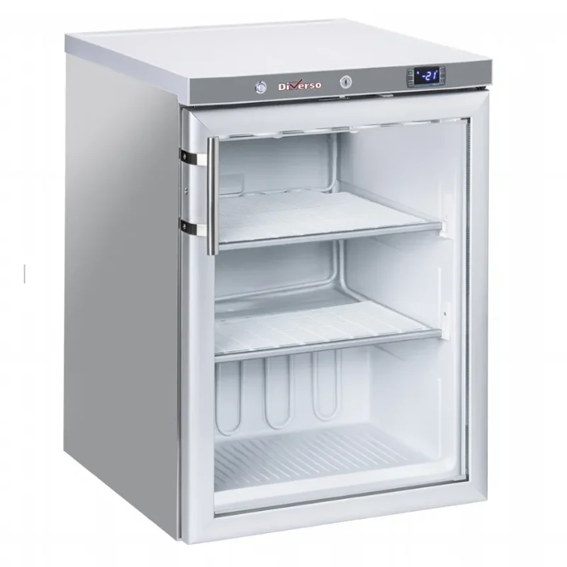 Commande En Gros Congélateur armoire professionnel inox 1 porte vitrée 200 litres -20/-15 °c