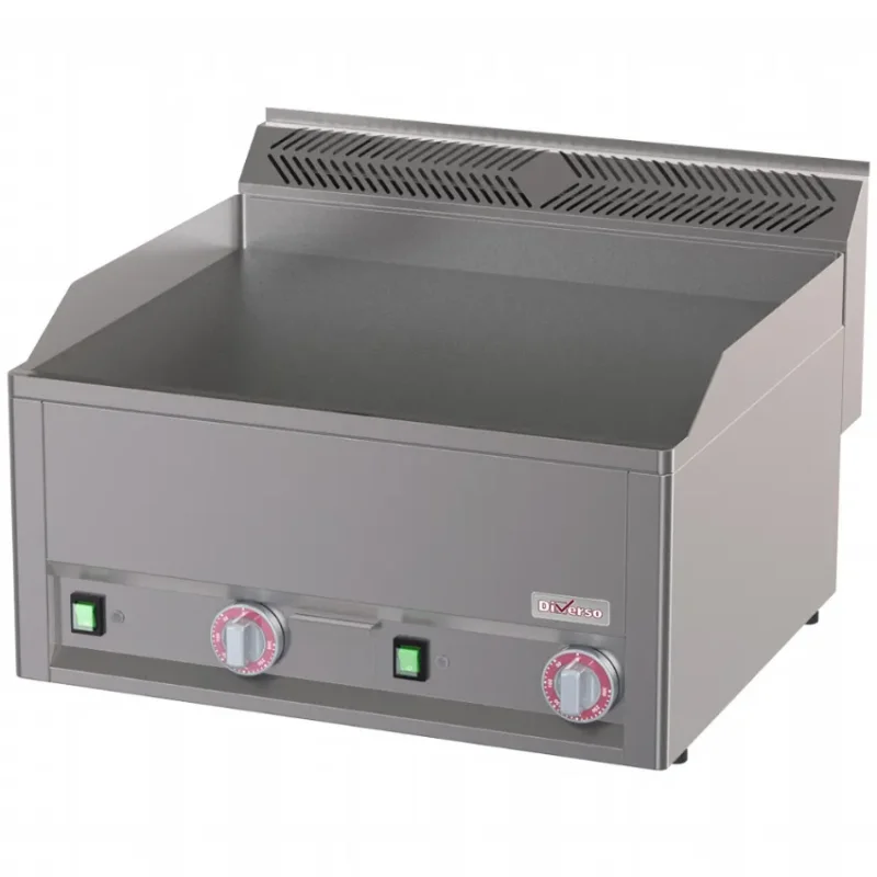 Plaque de cuisson électrique avec 2 plaques lisses en fonte - 650x480 mm Meilleur Prix