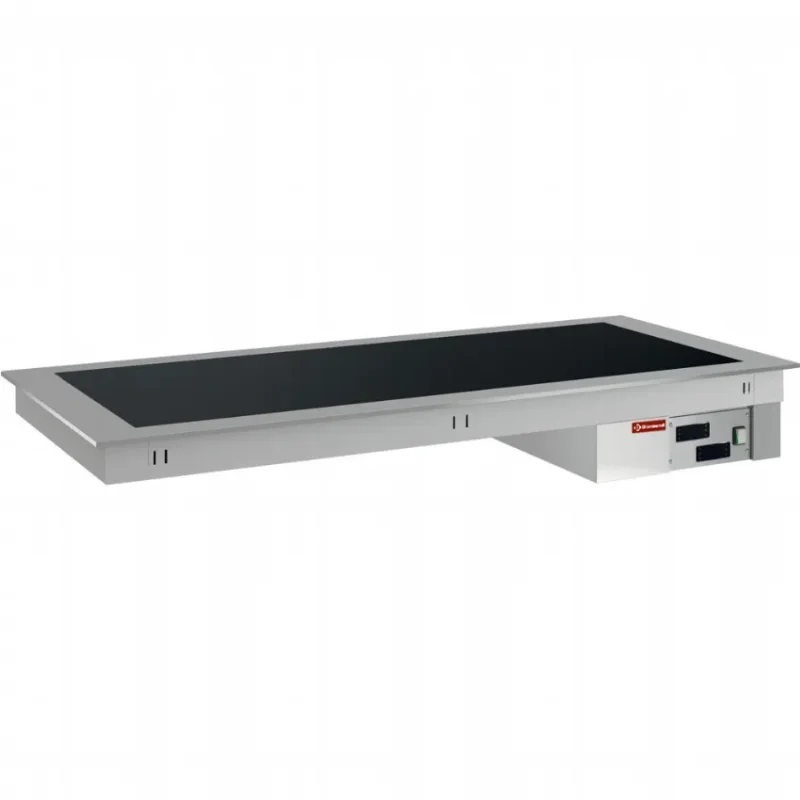 Livraison Gratuite Plaque chauffante en vitrocéramique 2x gn 1/1 - 800x700x190 mm