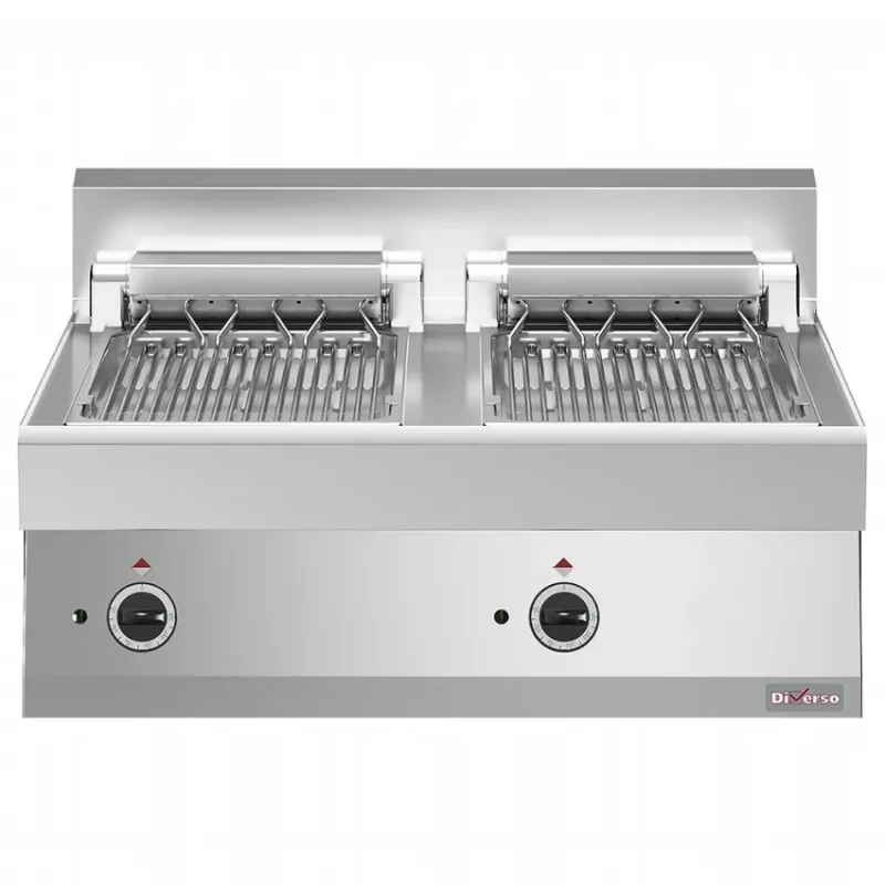 Meilleur Prix Grill-vapeur électrique 2 bacs gn 1/1 surface de cuisson 2x 270x450 mm