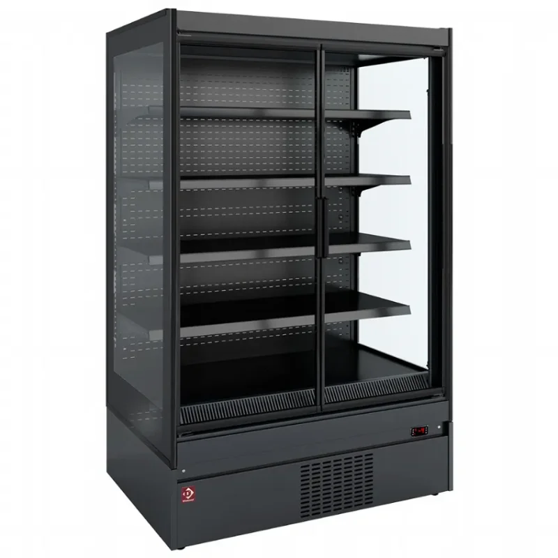 Armoire réfrigérée murale de supermarché 4 portes battantes avec joues vitrées Livraison Gratuite
