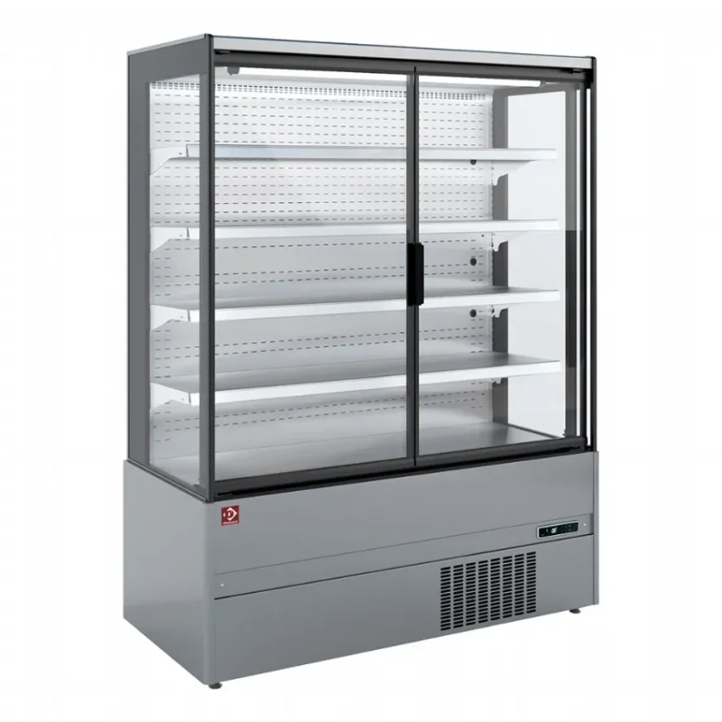 Haute Qualité Armoire murale réfrigérée en inox de supermarché 3 portes battantes