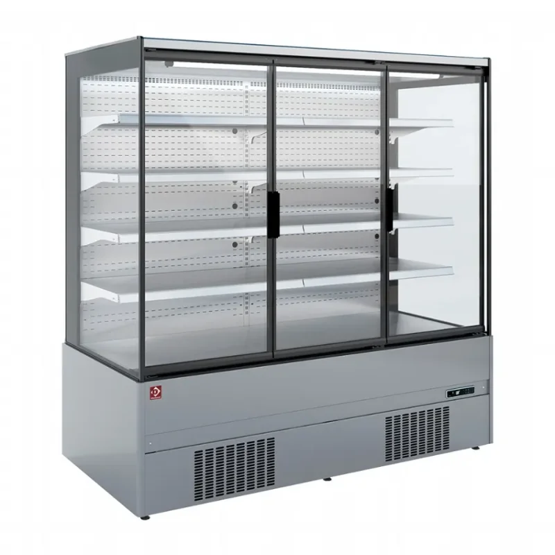 Super Prix Armoire murale réfrigérée pour supermarché inox 3 portes battantes