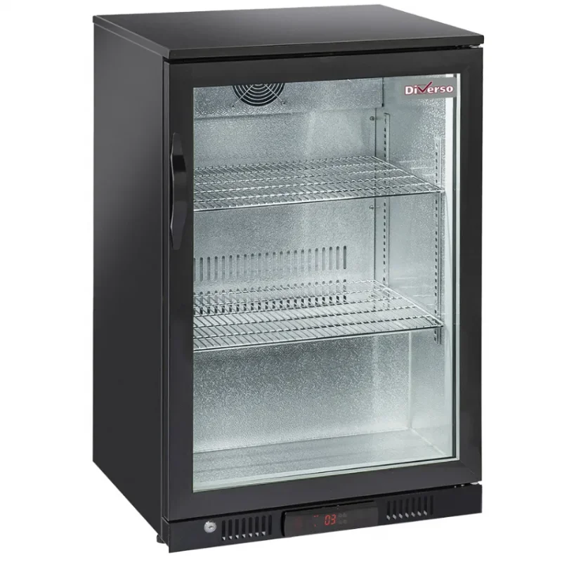 Acheter Direct Arrière de bar professionnelle avec 1 porte vitrée battante - 133 litres