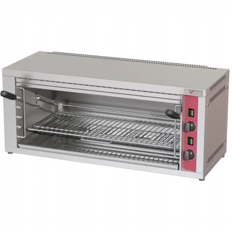 Offre Limitée Salamandre électrique inox avec grille réglable par levier - 645x310 mm