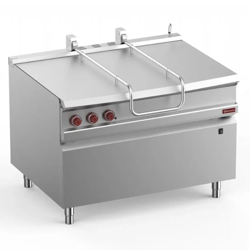 Sauteuse basculante électrique sur meuble avec cuve de 120 litres Retour Gratuit