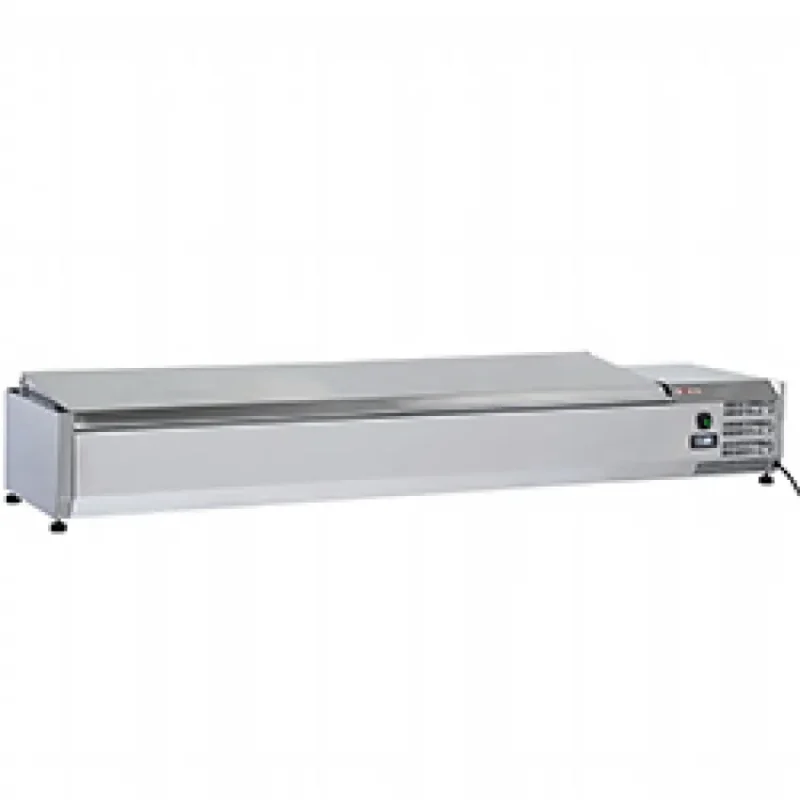 Certifié Saladette réfrigérée professionnellle pour 8 bacs gn 1/3 avec couvercle inox