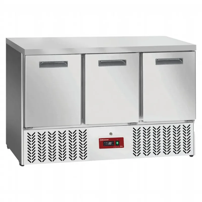 Table de préparation réfrigérée inox avec 3 portes gn 1/1 Jusqu’à Épuisement Des Stocks