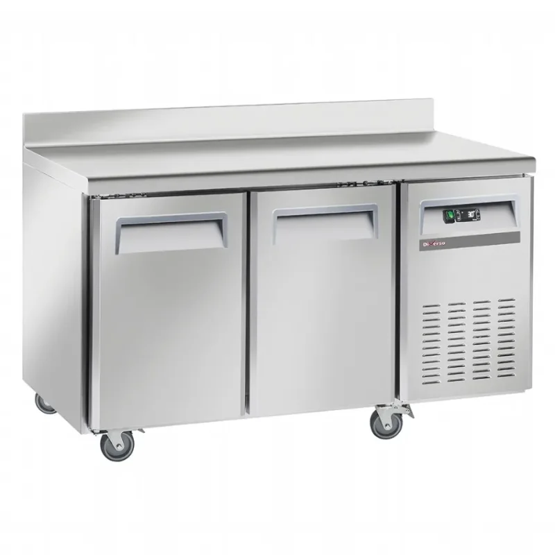 Desserte réfrigérée professionnel mobile avec dosseret et 2 portes gn1/1 Top Vente