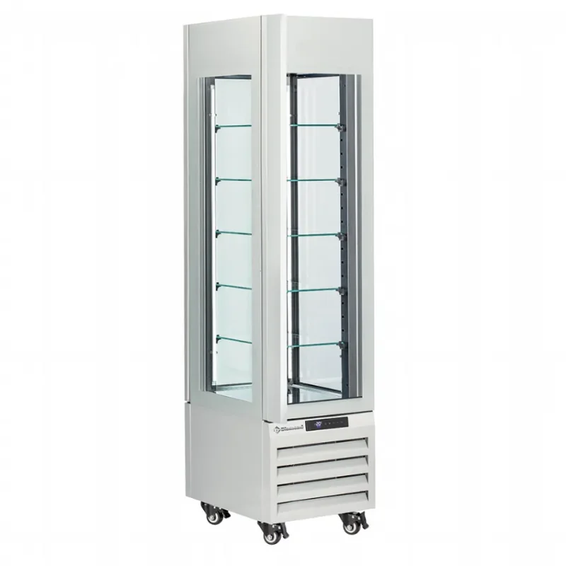 Nouvel Arrivage Vitrine panoramique blanche pâtisserie 260 litres avec 5 niveaux en verre
