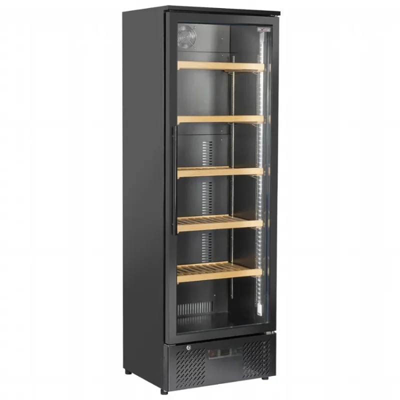 Commander Vite Cave à vins professionnelle noire 1 porte vitrée - 300 litres