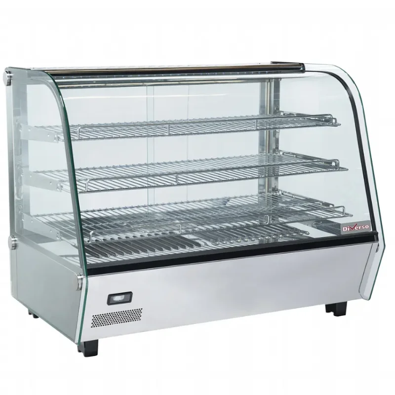 Offre Exclusive Vitrine chauffante de table professionnelle avec 3 niveaux